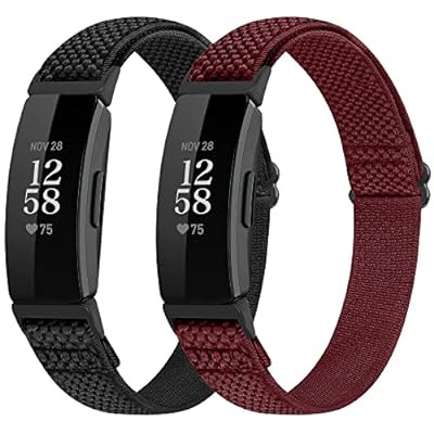 コンパチブル Fitbit Inspire2/Inspire HR/Inspire ナイロン弾性スポーツバンド交換用ストレッチバンド ストラップ