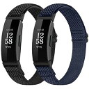 コンパチブル Fitbit Inspire2/Inspire HR/Inspire ナイロン弾性スポーツバンド交換用ストレッチバンド ストラップ色ブラック+インディゴモデルFIS001商品説明対応機種：Fitbit Inspire hr / Fitbit Inspire 2 / Fitbit inspire 。【弾性付きデザイン】---最新のゴムひもと調節可能なバックル設計を採用して、腕のサイズを最適に提供します。間違ったサイズを購入する心配はありません。買う前に腕のサイズを測る必要もありません。5.5'-10'（140 mm-250 mm）の手首サイズに適しています。【柔軟な材料】---私達の弾性付きゴムひもは軽便で通気性が良くて、丈夫なナイロンと一流の綿の材料を提供し、終始変わらない快適性と耐久性を確保します。洗いやすくて、手首にぴったりです。【調整しやすい】---ナイロンの弾性付きFitbit Inspire バンドは「8」模様のリング調整器が付いています。あなたに適切な腕サイズに調整しやすくて、あなたの運動やレジャー活動の時に気軽に付けます。手を絞ったり緩すぎたりすることがありません。【クラシックパターン】---様々なクラシックなパターンが、どんな場面でもあなたのFitbit Inspire 2 / Fitbit inspire を個性化にします。クリスマス、感謝祭、母の日と他の祝日の時に、家族や友達に特別なプレゼントを提供します。