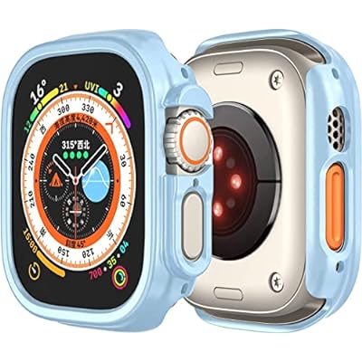 apple watch ultra 49mm P[X apple watch ultra Jo[ PCf AbvEHb` Ultra یJo[ 2022Vf ʃJo[ Ռz ȒP h~ (49MM, Cgu[)
