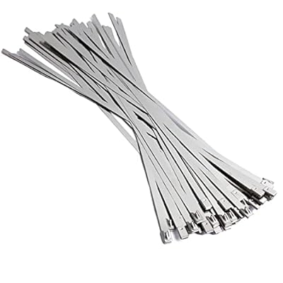 (R) 結束バンド ステンレスバンド結束工具 金属バンド 固定タイラップ 4.6x300mm 100本