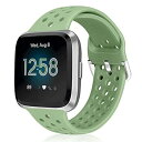 For Fitbit Versa/Versa 2/Lite/SE バンド/ベルト交換用バンド 柔らかいシリコンバンド 調整可能 多色選択 スポーツ Versa 交換ベルド (ミントグリーン)色ミントグリーンモデル商品説明Fitbit Versa /Lite/SEに適用し、長さは5.5-8.1in（13.97-20.57cm）インチ、多数の手首サイズに適用します。Fitbit Versa バンドはシリカゲル材料を使い、食品レベルのソフトシリカゲルを採用し、皮膚にアレルギーが発生する現象はしません。着用するときはとても柔らかいし、多孔のデザインで発汗性と通気性に優れ、運動を十分楽しめます。分解して組み立てやすく、他の道具が要りません。簡単に入れ替えます。多種の色彩の製品を提供いたします。色によって何個を入手し、服に合わせる方がお勧めです。アフターサービスはご安心してください。保証期間内製品に不具合が生じた場合は、迷わずにこちらにご連絡ください。弊社が返金、または、代替品を発送する12ヶ月間の保証とサポートをご提供いたします。Product Parameters: Application: Fitbit Versa /Lite/SE Replacement Bands Material: Silica Gel, Steel Buckle Fit Wrist Size: 5.5-8.1 (13.97-20.57cm) inch Weight: 16.8g