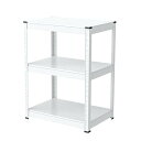 Umimileラック スチールラック 幅60cm 3段 耐荷重120kg/段 メタルラック(幅60×奥行40×高さ80cm, ホワイト)(3)