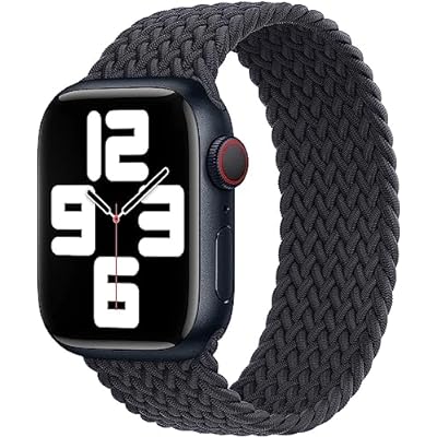 コンパチブル apple watch バンド iwatch バンド 編組バンド apple watch Ultra/8/7/6/5/4/3/2/1/SEに対応 38mm/40mm/41mm 42mm/44mm/45mm/49mm 着け心地 アップルウォッチ用バンド シリコン糸＆ABSアダプター色ミッドナイトモデル商品説明【肌に優しいシリコーン糸】伸縮性のあるシリコーン糸混紡リサイクルヤーンの織り込みによって作られました。驚くほど快適な着け心地を追求した伸縮性のあるデザインなので、長い時間着用しても負担になりません。【優れた通気性】とても軽いので、激しく動く運動時や寝ている時などにも装着感が気にならない。また、バンド全体に細かい穴が空いており通気性が高いため、汗をかきやすいジョギングなどの運動時にもぴったりです。夏シーズンの暑い日などにも涼しい装着感。【アレルギーフリー、金属アレルギーでも安心】アダプターは高品質なABSで作られました。軽量、頑丈で耐久性があります。また、ABS素材なので、金属アレルギーの方でも安心してご使用できます。【適用機種】Apple Watch Series SE/Ultra/8/7/6/5/4/3/2/1の全シリーズに対応出来ます。アップルウォッチ38mm/40mm/41mm、 42mm/44mm/45mm/49mm に対応、男女兼用の設計。※Apple watch付属いません。【お気に入り】流行に左右されない上品なスタンダードデザイン。お気に入りの1本を選べるのが魅力です。毎日身に着けるのが楽しくなりそうです。また、その日のファッションや気分に合わせて使い分けてもよいですね。