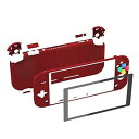 Nintendo Switch Liteに対応用DIY互換するケース、NSLハンドヘルドコントローラーハウジング/スクリーンフィルム付き、Nintendo Switch Liteに対応用カスタムケースカバー【スカーレットレッド】(2)