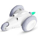 猫 おもちゃ 自動 電動 玩具 ねずみ【留守番中で遊ぶ・最新改良・取り外し可能な車輪・2段階で速度調整・衝突防止機能・LEDライト・障害物回避センサー】 運動不...