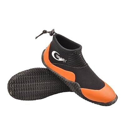 ダイビングブーツ マリンシューズ ウォーターブーツ 3mm 磯靴 沢靴 渓流 ネオプレーンシューズ フィッシング ダイビング サーフィン スノーケリング YZ015 (6, オレンジ)