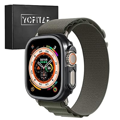 YOFITAR for Apple Watch ultra2/ultraP[X49mmΉ NA AbvEHb` EgیJo[ یP[X Ϗ? Vv LYh~ h~ y Apple WatchANZT[(Apple Wa