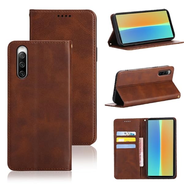 Xperia 10 IV ケース 手帳型 エクスペリア10 IV SO-52C / SOG07 手帳型 ケース カバー PUレザー カード収納 財布型 耐衝撃 ケース マグネット スタンド機能付き 5色 (Xperia 10 IV SO-52C /