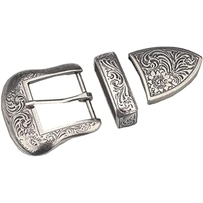 唐草レンジャーバックル ベルト用 メンズ 巾40 シルバー