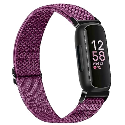 ストレッチナイロンスマートウォッチベルトFitbit Inspire 3/Fitbit Inspire 2/Fitbit Inspire/Fitbit Inspire HR/Fitbit Ace 2/Fitbit Ace 3 バンドに対応 調節可能通