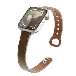 [YOFITAR] Apple Watch 用バンド 本革 細いタイプ 49mm/45mm/44mm/42mm/41mm/40mm/38mm アップルウォッチ 交換ベルト レザー Apple Watch Series 9/Ultra/SE/8/7/6