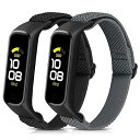 弾性時計バンドソフトナイロン 調節可能交換ベルト対応Samsung Galaxy Fit 2,通気性居心地の良いスポーツストラップ男性と女性に適用できます色ブラック+ダークグレーモデル商品説明互換性のあるデバイス：弾性ストラップは、Samsung Galaxy Fit 2用の快適なストラップであるSamsung Galaxy Fit 2とのみ互換性があります。高品質のナイロン素材：通気性のあるストラップには、高品質の弾性ナイロン素材で織り込まれています。柔らかく、通気性があり、肌が耐久性があり、きれいになりやすいです。特に長期の摩耗に適しており、肌を刺激しません。調整可能なサイズのデザイン：ナイロンバンドには調整可能なベルトバックルデザインが装備されているため、いつでもいつでも必要なサイズを簡単に調整できます。 ほとんどの人に適した手首のサイズ：5.5in -9.8in（140mm -250mm）。最高のギフト：ファッションテーブルには、さまざまなニーズを満たすことができます。 ソフトストラップはさまざまな機会に適しており、あらゆる年齢の人々にも適しています。家族や友人に最適な贈り物です。最高のサービス：当社の製品についてご質問がある場合は、いつでもお問い合わせください。24時間以内にすべての問題を解決します。