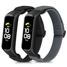 弾性時計バンドソフトナイロン 調節可能交換ベルト対応Samsung Galaxy Fit 2,通気性居心地の良いスポーツストラップ男性と女性に適用できます