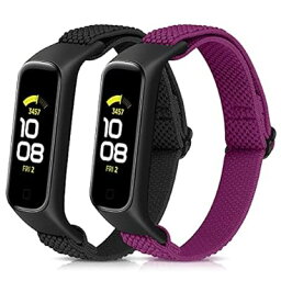 弾性時計バンドソフトナイロン 調節可能交換ベルト対応Samsung Galaxy Fit 2,通気性居心地の良いスポーツストラップ男性と女性に適用できます