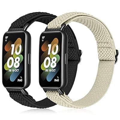 交換バンド対応Huawei Band 7, 調整可能な弾性ナイロンバンド替えベルト男性、女性、子供に適しています 交換バンド対応Huawei Band 7, 調整可能な弾性ナイロンバンド替えベルト男性、女性、子供に適しています