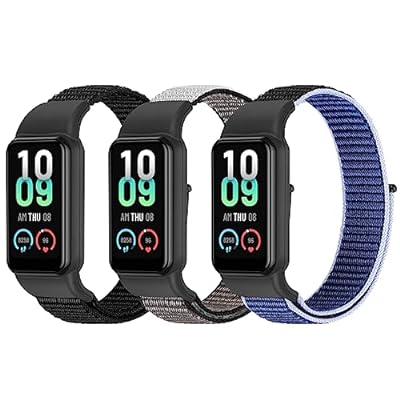 交換用ナイロンバンド 対応Amazfit Band 7，レディース メンズ キッズ 調節可能 ソフト 快適 ナイロン スポーツ リストバンド Amazfit Band 7用