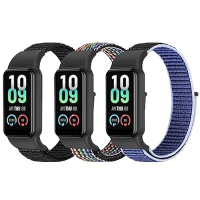 交換用ナイロンバンド 対応Amazfit Band 7，レディース メンズ キッズ 調節可能 ソフト 快適 ナイロン スポーツ リストバンド Amazfit Band 7用