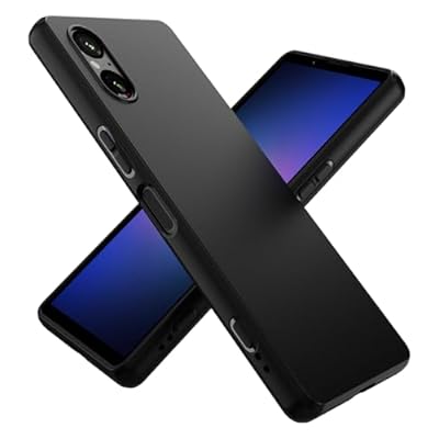 Xperia 5V ケース SO-53D SOG12 薄型 艶消し ソフト TPU シンプル エクスペリア5vカバー マット ブラック