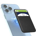 magsafe カードケース スマホ magsafeウォレット カード入れ SUICA 定期入れ 最大7枚収納可能 カードホルダー iPhoneカードケース 持ち歩き便利 iPhone 14/iPhone 13/iPhone 12シリーズ兼用 (ブラ