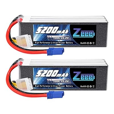 ゼエエ 6S リポバッテリー 22.2V 100C 5200mAh 大容量リポバッテリー EC5プラグ付き リポバッテリー 大容量バッテリー RCカー用 ラジコン製品バッテリー 無人機用など 2パック