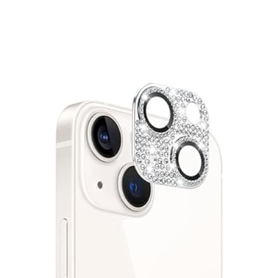 iPhone 15 / iPhone 15 Plus 用 カメラフィルム レンズカバー カメラ保護 ラインストーン【アルミ合金縁取り+強化ガラス】 iPhone 15 / iPhone 15 Plus 対応 レンズ全体保護 露出オーバー防止 キラキラ レンズ保護フィルム 携帯電話の装飾 貼り付け簡単 高透過率 【シルバー】色シルバーモデル商品説明【最新設計カメラレンズ保護カバー】iPhone 15 / iPhone 15 Plus 対応 カメラカバー。ご購入の際にお持ちの機種モデルをご確認くださいませ。この製品はアルミ合金製で。【3D全面保護】 底部にはアルミ合金素材を採用し、レンズ部分に表面硬度9Hの強化ガラスを採用、カメラのデザインよりも高く、スクラッチ防止し、iPhoneカメラレンズを衝撃や通常の損傷から保護します。スマートフォンを落とした場合でも、保護フィルムが側面からの衝撃を吸収し、カメラレンズへの傷や衝撃を最大限に防ぎます。【装着簡単】気泡を抜ける手間もなく、カメラの位置に合わせて置くだけで気泡が入る事なく簡単に装着できます。粘着力の強いテープを採用し、本体カメラを綺麗にしてから、保護シールを剥がし、レンズに合わせてはめこむように貼り付けて、こすって密着させるだけで完了。【高級感】ラインストーンはきらきらと華やかに。キラキラしたラインストーンを散りばめているので、とってもおしゃれ♪あなたのiPhoneが、おしゃれで可愛いアイテムに早変わり。さらに、擦り傷や衝撃からカメラレンズをきちんと守られます。【の安心保証】：【割れる交換、貼り付け失敗交換】購入日から、製品に不具合がある場合、いつでもお気軽に弊社と連絡ください。交換または返金が可能です。説明iPhone 15 / iPhone 15 Plus 対応 カメラカバー。