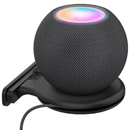 壁掛け HomePod mini ホルダー 配線収納 HomePod mini アクセサリー スタンド 工事必要 (ブラック)