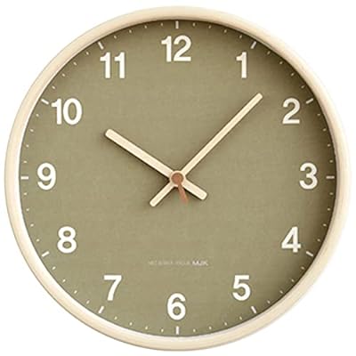 掛け時計 壁掛け時計 シンプル おしゃれ 北欧 静音 木製 かわいい 円形 壁掛け 時計 ガラスミラー 見やすい 創造的な無垢材の針 連続秒針 シンプルで耐久性のある ファッション モダン 北欧 家…