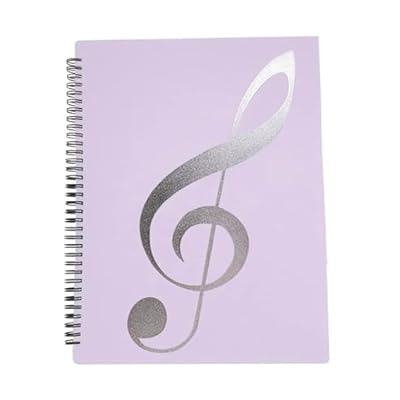 楽譜ファイル A4サイズ リング式 楽譜入れ 収納ホルダー 20ページ40枚 クリアファイル 直接書き込めるデザイン (パー…