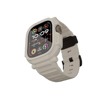 Apple Watch Ultra 2/1 バンドケース 49mm スクリーンプロテクター 強化ガラス Quattro Proシリーズ 頑丈 iWatch用 バンパーストラップ ミリタリーグレード 耐久性 保護カバー 耐衝撃 スターライト