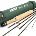 Cruiser フライフィッシングロッド 3wt 7 039 6 039 039 6ピース IM10カーボンブランク AAグレードリールシート フライロッド (8 039 4wt, グリーン)