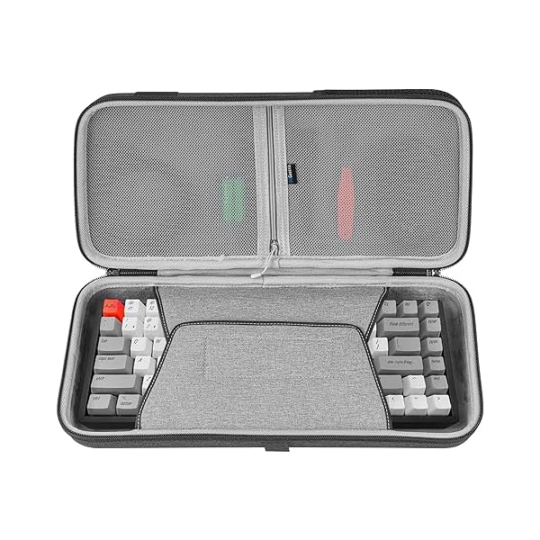 75% キーボードケース、84キーポータブルキーボード用ハードシェルトラベルキャリーバッグ、Keychron K2、ロジクール Logicool POP Keysメカニカルキーボード、Womier S-K80 75%、EPOMAKER x Aula