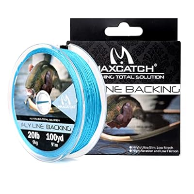 Maxcatchバッキングライン フライフィッシング用100/300yard(約90m) 20/30lb セット(ホワイト イエロー オレンジ ブラック ホワイト ブラック イエロー ピーチ ブルー グリーン バイオレット ブラック レッド ディープ