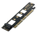 CY NVME PCIe アダプター M.2 M-Key NGFF NVME AHCI SSD コンバーター Mキー PCI Express 3.0 16x 4X アダプター 110mm 80mm SSD用色16X PCI-E 110mm SSD用ブラック。モデルSA-021-CY商品説明110mm 80mm SSD用サポートタイプ2230/2242/2260/2280/22110タイプM.2カード寸法。速度と他の特性は変更されません。変換インターフェースのみとなります。 オペレーティングシステムに透明で、ソフトウェアドライバーは不要です。NGFF M.2 M-key NVME AHCI SSD - PCI-E 3.0 16x x4 アダプターシステム要件:1.マザーボード:Z97以降、2.Windows 10以降のSSD。