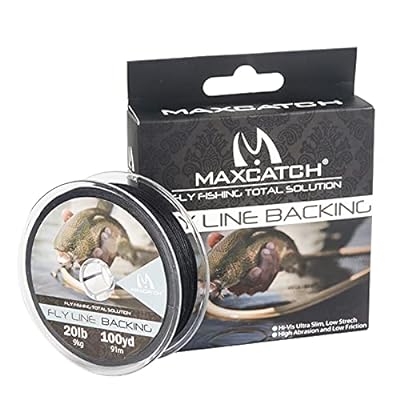 Maxcatchバッキングライン フライフィッシング用100/300yard(約90m) 20/30lb セット(ホワイト、イエロー、オレンジ、ブラック&ホワイト、ブラック&イエロー、ピーチ、ブルー、グリーン、バイオレット、ブラック、レッド、ディープ