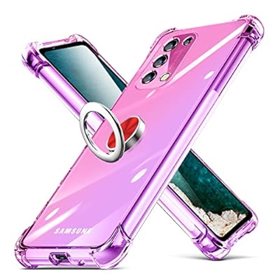 OPPO A54 5G ケース リング 透明 クリア OPPO A74 5G ケース スリム 薄型 TPU A54 5G ケース カバー 耐衝撃 クリア 透明 グラデーション スタンド機能 車載ホルダー TPU 黄変防止 指紋防止 防塵 滑り防止 人