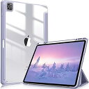 iPad Pro 12.9 ケース 2022/ 2021/ 2020/2018 12.9インチ 透明バックカバー Apple Pencil 収納可能 Apple...