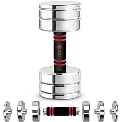 【公式】 ダンベル 可変式 小型 スチール製 15kg (7kg/10kg/12kg/15kg) クロームメッキ 家庭用 (通常版..