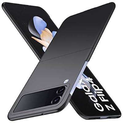 Galaxy Z Flip 4 5Gケース 超薄型 軽量 galaxy z flip 4 SC-54C/SCG17 カバー 質感 PC 超耐磨 レンズ保護 耐衝撃 指紋防止 さらさら肌触 ギャラクシー z flip4 ケース(ブラック) その1