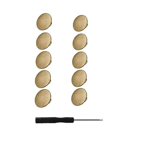 ボタン ジーンズ デニム 交換 リメイク用 17mm 10個セット ジーパン直し ネジ式 簡単取付け DIY 手作り..