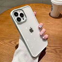 iPhone14 Pro ケース ストラップホール付き クリア 透明 iPhone14Pro カバー 2色 配色 薄型 可愛い レディース iPhone 14 ...