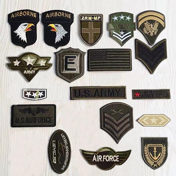 アイロンワッペン 人気セット ミリタリー 北欧 英語 刺繍パッチ 補修 ワッペン 貼り付けまたは縫い付け..