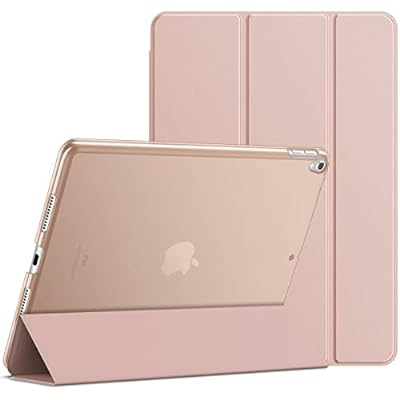 JEDirect iPad Air 3(2019)とiPad Pro 10.5(2017) 用ケース 三つ折スタンド オートスリープ機能 (ピンク)