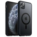 JEDirect iPhone 11 Pro 5.8インチ用 マグネット ケース MagSafeに対応 半透明のマット背面 薄型 耐衝撃 カバー (ブラック)色ブラックモデル397C-商品説明[完璧にフィット] iPhone 11 Pro 5.8インチ用に完璧に設計されており、携帯電話がかさばることはありません。完全に整列したカットアウトにより、カメラ、スピーカー、ボタン、その他のポートに完全にアクセスできます[超マグネット吸着] 磁力で充電器に強力吸着。一度スナップすると、決して滑ることはありません。ウォレット、リングホルダー、パワー バンクなど、すべてのMagSafeアクセサリと互換性があります[半透明マットバック] ケースバックはつや消し素材でコーティングされており、手に快適で、指紋や油の残留物などの厄介な汚れに抵抗します。また、デバイスのデリケートなロゴを鑑賞することもできます[急速充電体験] 完全に配置された磁石により、ワイヤレス充電がこれまで以上に高速かつ簡単になります。充電するときは、ケースを携帯電話に付けたまま、充電器(MagSafe互換)にスナップするか、Qi 認定充電器にセットするだけです[耐衝撃&保護] 柔軟なTPUフレームと傷防止PCバックで作られており、激しい衝撃や落下からデバイスを高度に保護します。画面の周りの隆起した縁でさらなる保護を提供します説明JEDirect iPhone 11 Pro 5.8インチ用 マグネット ケース MagSafeに対応 半透明のマット背面 薄型 耐衝撃 カバー