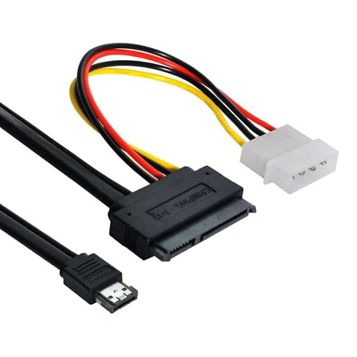 50cm eSATAp Power ESATA コンボ - SATA 22ピン & IDE 4ピン 5V 12V 3.5 2.5ハードディスクデータケーブル用 50cm eSATAp Power ESATA コンボ - SATA 22ピン & IDE 4ピン 5V 12V 3.5 2.5ハードディスクデータケーブル用