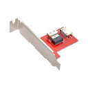 PCI-Express 4.0 スリムライン SAS SFF-8654 → Oculink SFF-8611 SFF-8612 PCBA メスアダプター ブラケット付き(2)