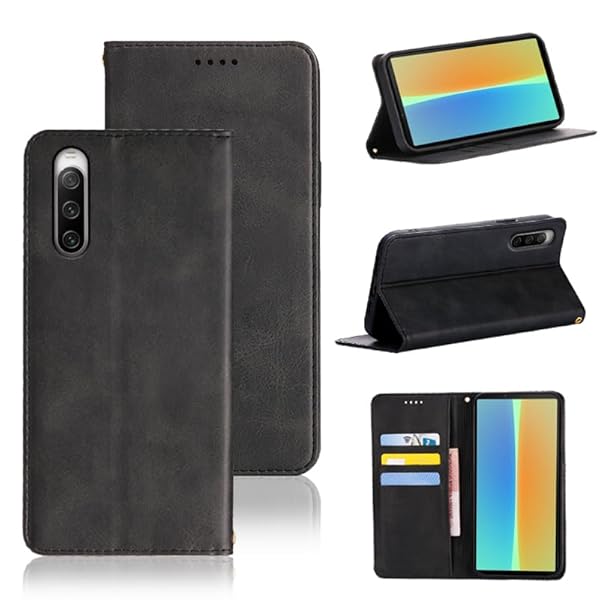 Xperia 10 IV ケース 手帳型 エクスペリア10 IV SO-52C / SOG07 手帳型 ケース カバー PUレザー カード収納 財布型 耐衝撃 ケース マグネット スタンド機能付き 5色 (Xperia 10 IV SO-52C /