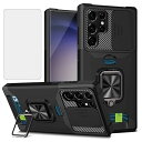 Samsung Galaxy S24 Ultra 5G ケース用, ギャラクシーS24ウルトラ スマホケース + GalaxyS24Ultra ?化 ガラス フ...