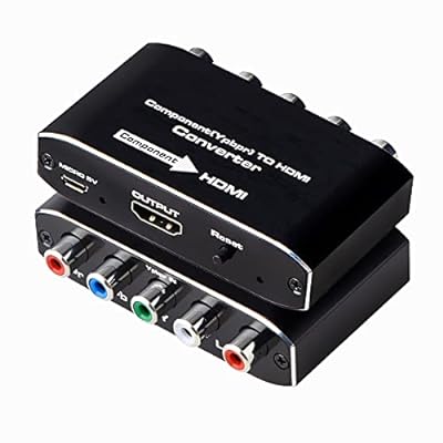 コンポーネント to HDMI コンバーター 変換器 YPBPR to HDMI 1080P対応 5RCA RGB to HDMI コンバータ HDCP 音声 ビデオ 変換アダプタHDMI V1.4 変換アダプタ HDTV、DVD、PS2、PSP、任天堂、Wii、対応色モデル商品説明【コンポーネント YPbPr- HDMI変換器】このコンポーネント（入力）からHDMI（出力）への変換器は、アナログYPbPrビデオおよびR / L音声信号をHDMI出力に変換し、古いDVDプレーヤーとボックス、およびXbox360やWiiなどのコンソールを新しいHDMIディスプレイに接続できるようにします。（▲注意：この製品はコンポーネントからHDMIへのコンバーターであり、HDMIからコンポーネントへの変換器ではありません。逆に使用することはできません。また、設備にRCAポートではなくYPbPrポート出力があることを確認してください。）【1080P解像度】コンポーネントビデオ源をHDMI HDTVおよびA/V受信器に表示します。 コンポーネントビデオ解像度に対応：480i / p（60Hz）、576i / p（50Hz）、720p（50 / 60Hz）、1080i / p（50 / 60Hz）。 HDMI出力をサポート：480P、576P、720P / 60Hz、1080P/60Hz。【互換性】HDMI V1.4に準拠し、HDCP1.4をサポートします。 これにより、古いアナログ設備を最新のホームシアターにシームレスに統合し、使用者は必要なモニターでより大きな画像やビデオを楽しむことができます。【YPbPr - HDMI変換のみ】コンポーネントおよびアナログオーディオ信号をHDMI信号に変換します。 これは、YPbPrコンポーネント5RCA RGBから1080PHDMIへのコンバーターです。反転できません。 間違って使用すると、信号を受信できません。（▲ご注意：YPbPr入力-HDMI出力：〇 / HDMI入力-YPbPr出力： ?）【プラグ&プレイ】使いやすく、数秒でインストールできます。設定の必要はありません。逆に使用することはできません。些細な問題でも、気軽にお問い合わせ下さい。営業日でしたら24時間以内にお返事させて頂きます。YPbPr（入力）to HDMI（出力）コンバーターは、DVDプレーヤー/ゲームボックスなどのコンポーネントからのアナログ音声を変換し、HDMI信号に変換するように設計されています。 商品には5V/1A電源が必要です。すべての設備を接続するときは、最後にアダプター電源を接続します（提供済み）。プラグアンドプレイ、ソフトウェアは必要ありません。 特徴： 1. YPbPr / RGB + R / LからHDMIへのコンバーター 2.ビデオ入力：コンポーネントYPbPr / RGB 3.音声入力フォーマット：2チャンネルLPCM 4.ビデオ出力：HDMI 5.入力ビデオアンプの帯域幅：1.65Gbps / 165MHz 商品仕様： 入力ビデオ信号：0.5-1.0ボルトp-p 出力ポート：HDMI 寸法（mm）：66（D）x54（W）x20（H） 重量（g）：40g コンポジット入力解像度：480i @ 60Hz、480p @ 60Hz、576i @ 50Hz、576p @ 50Hz、720P @ 50 / 60Hz、1080i @ 50 / 60Hz、1080p @ 50 / 60Hz HDMI出力フォーマット：480p @ 60Hz、720p @ 60Hz、1080i @ 60Hz、1080p @ 60Hz 電源：5V / 1ADC電源 カラー：ブラック パッケージ内容： 1 x コンポーネントからHDMIへのコンバーター 1 x コンポーネントケーブル 1 x HDMIケーブル 1 x 5VDC電源 1 x 取扱説明書 ご注意： 1. 入力信号が正しいことを確認してください。 この製品は、HDMI（入力）からHDMI（出力）へのコンバーターであり、HDMI（入力）からコンポーネント（出力）へのコンバーターではありません。逆に使用することはできません。 2. 当社の製品とテレビの間に静電気があります。 通常のビデオが表示されるように、当社の製品を優しくノックすることをお勧めします。 3. 信号設備に3RCAインターフェイスではなくYPbPr 5RCAインターフェイス入力があることを確認してください。 特別な注意： 1.入力信号が正しいことを確認してください。 この製品は、HDMI（入力）からHDMI（出力）へのコンバーターであり、HDMI（入力）からコンポーネント（出力）へのコンバーターではありません。逆に使用することはできません。 2.当社の製品とテレビの間に静電気があります。 通常のビデオが表示されるように、当社の製品を優しくノックすることをお勧めします。 3.信号デバイスに3RCAインターフェイスではなくYPbPr 5RCAポート入力があることを確認してください。そのため、設備を接続するには5rcaケーブルを使用する必要があります。 設備を接続するには5rcaケーブルを使用する必要があります。