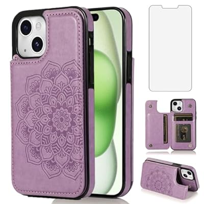 iPhone15 ケース,iP15 iPhone 15 15 用 スマホケース 携帯ケース カバー Case PUレザー 財布型カードホルター付き収納 スタンド機能 耐衝撃 アップルアイフォン iphone いphone15 いpほね15 アイフォン15 スマートフォン用ケース あいふぇいす アイフォーン レディース メンズ 6.1 インチ（紫の）色紫のモデル商品説明【対応機種】：iPhone 15 6.1 インチ.【財布型&収納】:ステルス式カードスロットは2枚のカードを安全に保管することができます（クレジットカード/ゲートカード/地下鉄カード/身分証明書/名刺/運転免許）& 2枚現金.【スタンド機能付】:内蔵されているスタンドにより、携帯電話で簡単にハンズフリーのビデオ通話ができ、映画を鑑賞したりすることができます.【素材の機能】：ソフトシリコンTPU +PUレザー. 柔らかい内側の層 堅い外側の層の革は、二重層の保護を特色にします.【アフターサービス】:受け取った製品に不満があれば、損失を防ぐために、すぐに私たちにご連絡ください。具体的な問題については、すぐに処理いたします。（商品の受領から30日以内できるき新品交換/返金/返金・返品）説明【対応機種】：iPhone 15 6.1インチ、その他の機種には対応しておりません。ご購入前にお手持ちの機種をご確認いただき、弊社のケースがお手持ちの機種に適しているかどうかを確認していただきますようお願いいたします