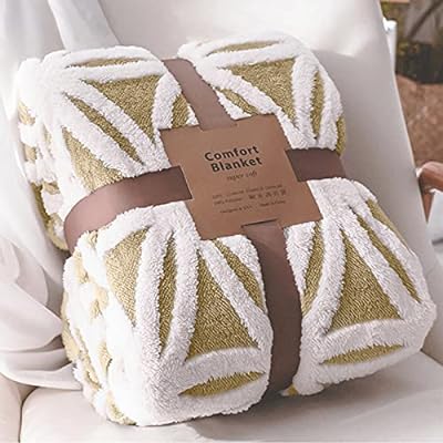 (スレダー) 毛布 掛け毛布 ダブル 発熱二枚合わせ パイル シープ調 ふわふわ 丸洗いOK 抗菌防臭 防ダニ加工 北欧風 プレゼント 秋冬 (180x210cm,カーキ)